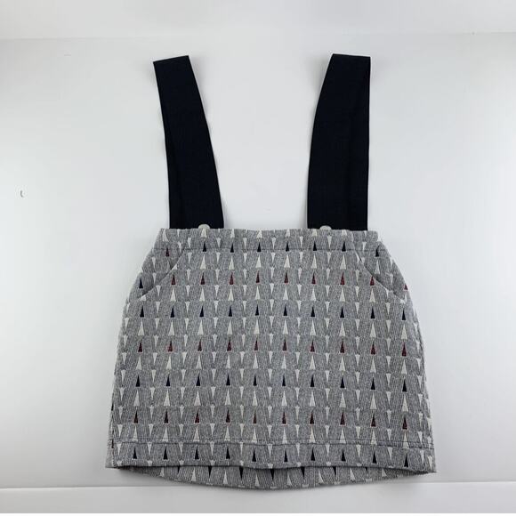 Leoca Paris Patterned Suspender Skirt Size 6 - Picture 2 of 10